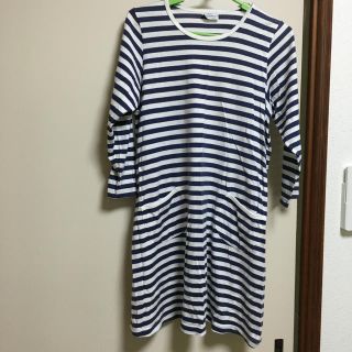 マリメッコ(marimekko)のマリメッコ ボーダーワンピース(ミニワンピース)