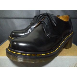 ドクターマーチン(Dr.Martens)の【専用】Dr.Martens AMORY UK4 黒 厚底 3ホール ヒール (ローファー/革靴)