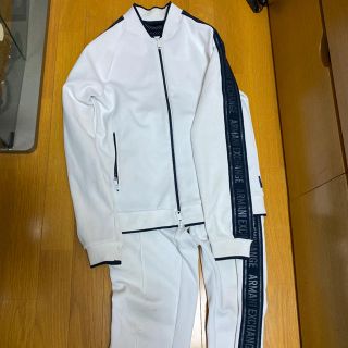 アルマーニエクスチェンジ ウールブレンド スーツ 上下 セットアップ テーラード 44REG／36REG 紺系 ARMANI EXCHANGE メンズ   【221024】