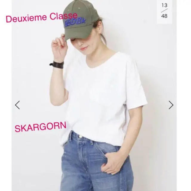 ドゥーズィエムクラス　SKARGORN スカルゴーンポケツキTシャツ　ホワイト