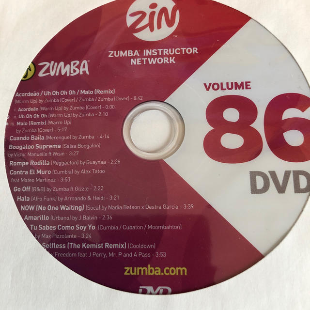 ズンバ　ZUMBA zin86 DVD