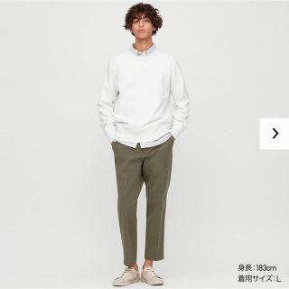 ユニクロ(UNIQLO)のEZYアンクルパンツ (コットン・2WAYストレッチ・丈標準)(スラックス)