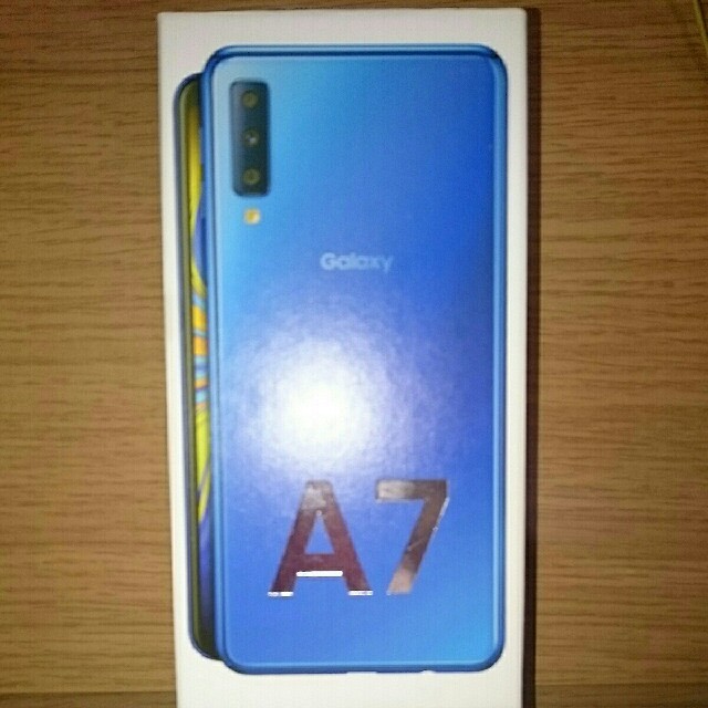 (ほぼ新品) GALAXY A7 ブルー 本体スマホ/家電/カメラ