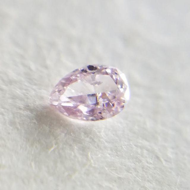 0.047 ct FANCY LIGHT PINK 天然 ピンク ダイヤ レディースのアクセサリー(リング(指輪))の商品写真