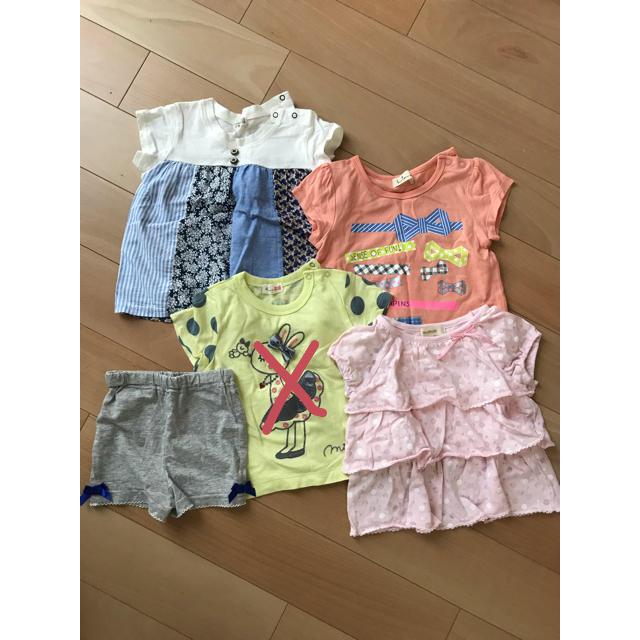 KP(ニットプランナー)の値下げ！女の子ベビー　Tシャツ80 セット売り キッズ/ベビー/マタニティのベビー服(~85cm)(Ｔシャツ)の商品写真