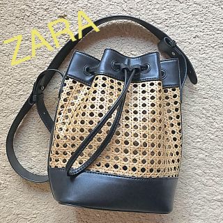 ザラ(ZARA)のZARA ショルダーバッグ  カゴバッグ(かごバッグ/ストローバッグ)