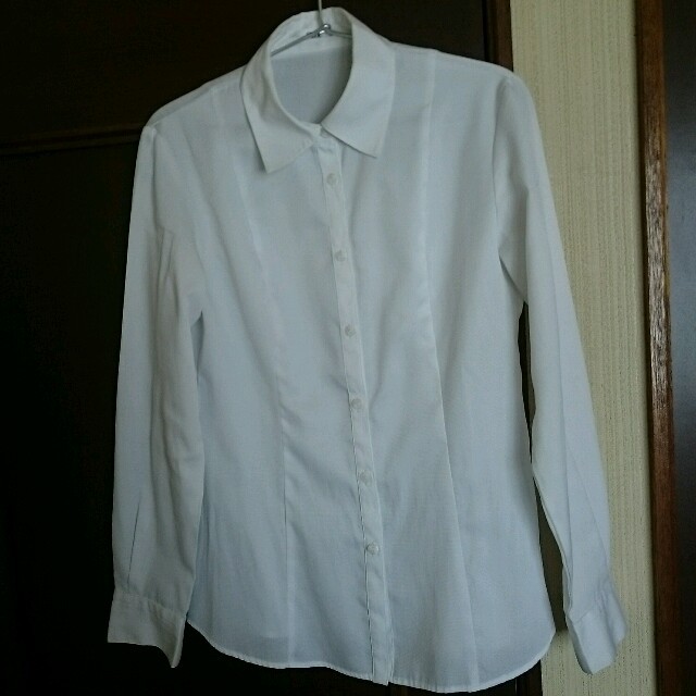 スーツ用白ブラウス レディースのトップス(シャツ/ブラウス(長袖/七分))の商品写真