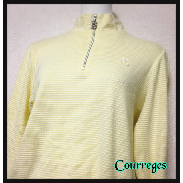 Courreges(クレージュ)の[Courreges]スポーツウェア黄色ハーフジップ カットソー可愛い着心地良い レディースのトップス(その他)の商品写真