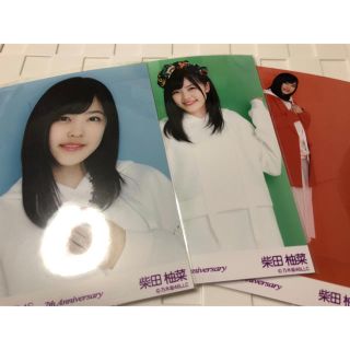 ノギザカフォーティーシックス(乃木坂46)の乃木坂46 生写真　3種コンプ　7th anniversary 柴田柚菜(アイドルグッズ)