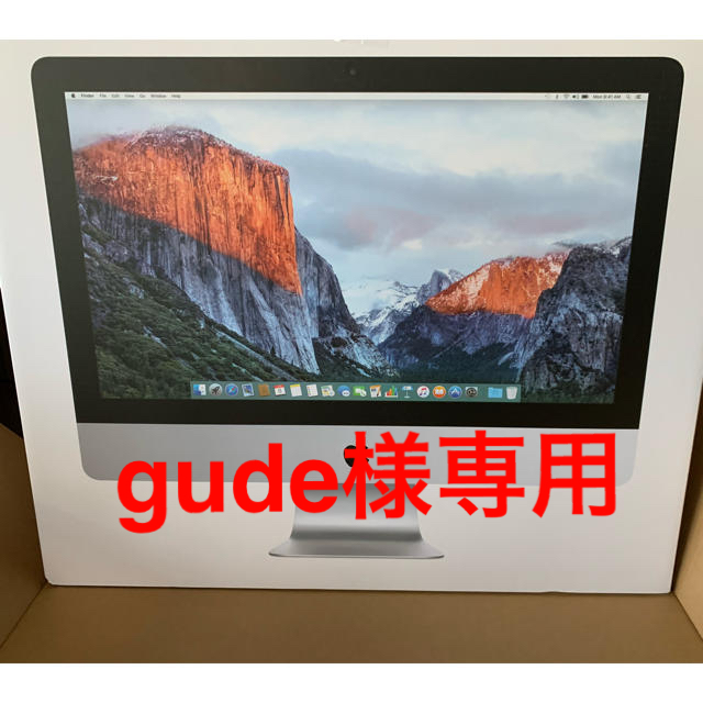 Mac (Apple) - 大幅値下げ! 美品iMac Apple MK142J/A 1600/21.5