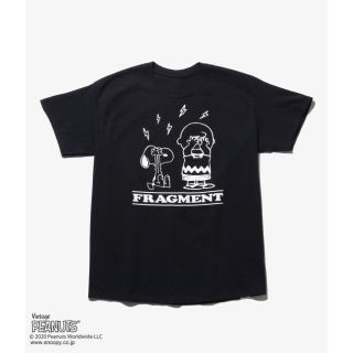 フラグメント(FRAGMENT)のTHE CONVENI FRAGMENT PEANUTS TEE ブラック M(Tシャツ/カットソー(半袖/袖なし))