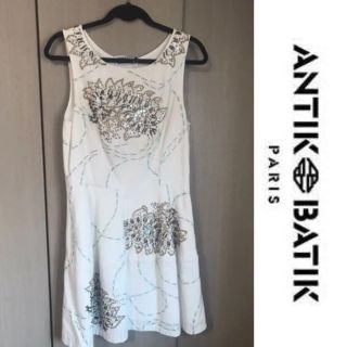 アンティックバティック(Antik batik)のAntik batik アンティック バティック ワンピース ビーズ(ひざ丈ワンピース)