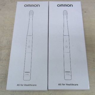 オムロン(OMRON)の■OMRON■音波式電動歯ブラシ 乾電池式 HT-B224　２個セット■新品■(歯ブラシ/デンタルフロス)