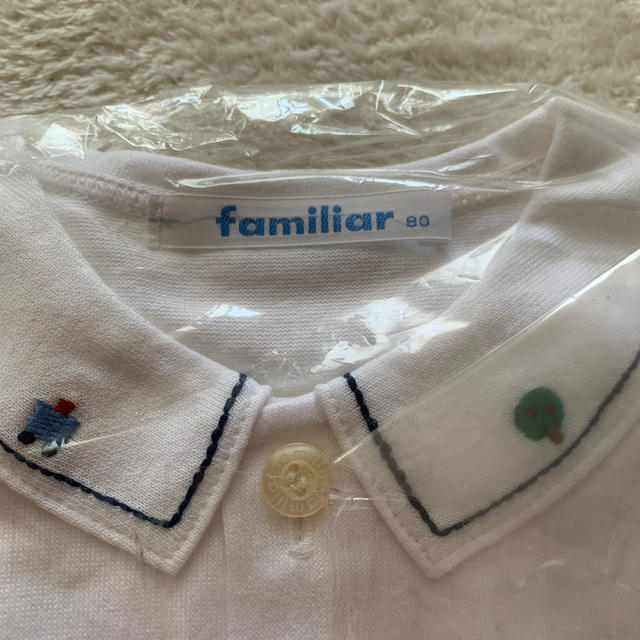 familiar(ファミリア)の週末 sale⭐️familiar 半袖シャツ　90 キッズ/ベビー/マタニティのキッズ服男の子用(90cm~)(ブラウス)の商品写真