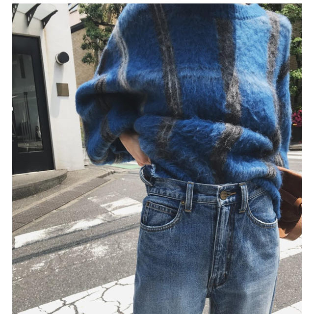 Ameri VINTAGE(アメリヴィンテージ)の最終お値下げ☆AMERI MOHAIR STRANGE CHECK KNIT レディースのトップス(ニット/セーター)の商品写真