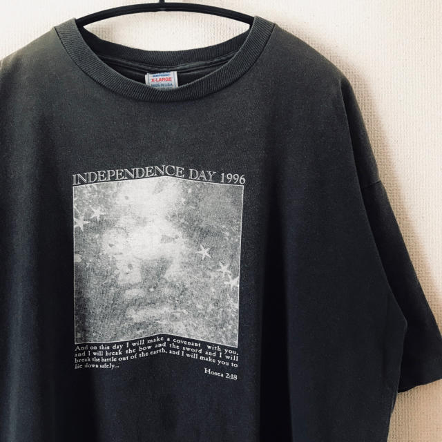 90s インディペンデンスデイ　両面プリント　ヴィンテージ  Tシャツ　　黒