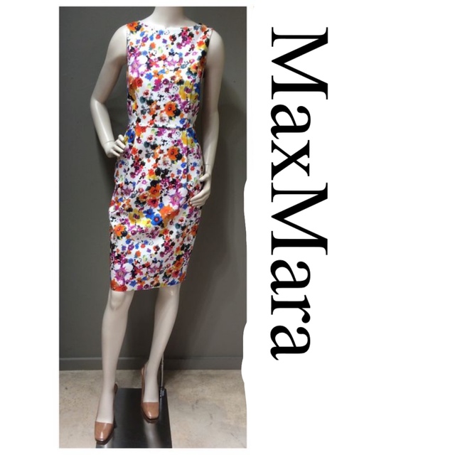 花柄ワンピース MaxMara マックスマーラ ドレス fyyLBL9KiK - www