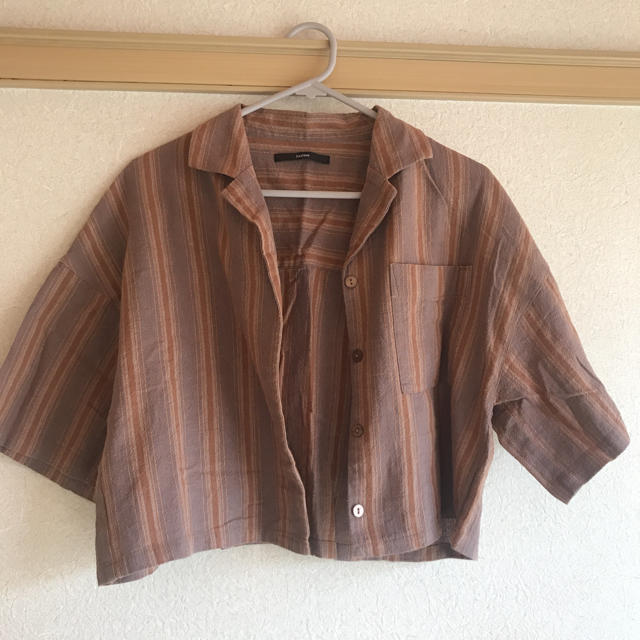 Kastane(カスタネ)のkastane ストライプSETUPシャツ レディースのトップス(シャツ/ブラウス(半袖/袖なし))の商品写真