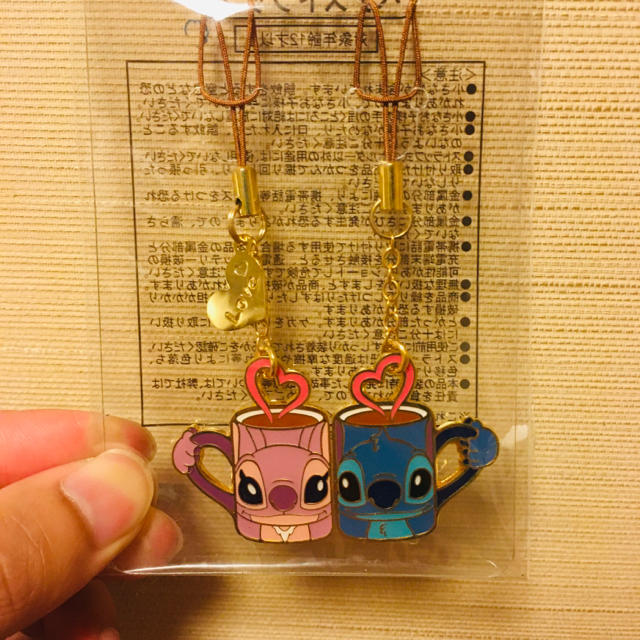 STITCH(スティッチ)のディズニー　スティッチ　ペアストラップ エンタメ/ホビーのおもちゃ/ぬいぐるみ(キャラクターグッズ)の商品写真