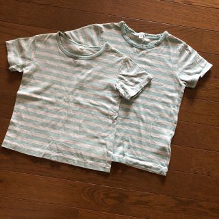 ムジルシリョウヒン(MUJI (無印良品))のボーダー Tシャツ　2枚セット(Tシャツ/カットソー)