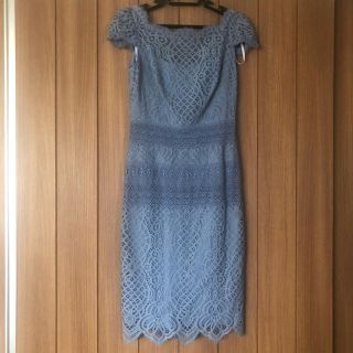 タダシショウジ(TADASHI SHOJI)のfeet様専用☆TADASHI SHOJI ワンピース ドレス ブルー(ひざ丈ワンピース)