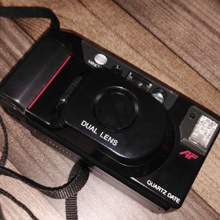 コニカミノルタ(KONICA MINOLTA)のフィルムカメラ MINOLTA デュアルレンズ クオーツレンズ MAC-DUAL(フィルムカメラ)