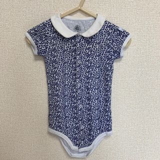 プチバトー(PETIT BATEAU)のプチバトー　半袖ロンパース(ロンパース)