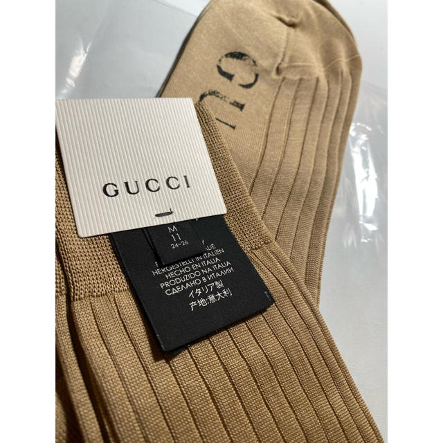 Gucci(グッチ)の【セール中】GUCCI  ソックス　靴下　新品　未使用　タグ付き メンズのレッグウェア(ソックス)の商品写真