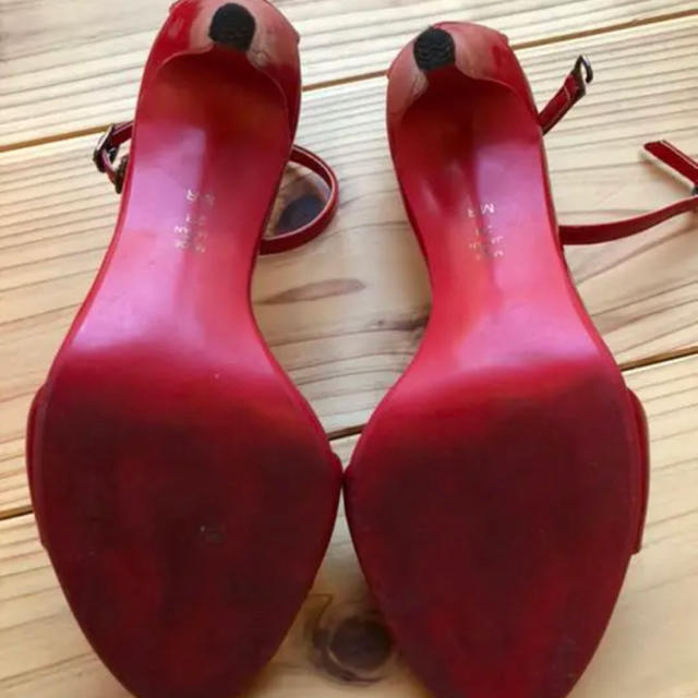 DIANA(ダイアナ)の週末値下げ【美品】DIANA ダイアナ サンダル パンプス 赤 レッド レディースの靴/シューズ(サンダル)の商品写真