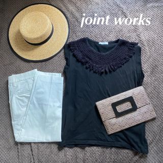 ジャーナルスタンダード(JOURNAL STANDARD)の美品 ジョイントワークス フリンジカットソー 2018SS(カットソー(半袖/袖なし))