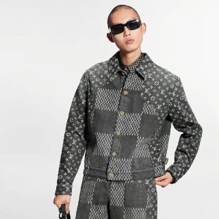 ルイヴィトン(LOUIS VUITTON)のLOUIS VUITTON NIGO コレクション　デニムジャケット　黒(Gジャン/デニムジャケット)