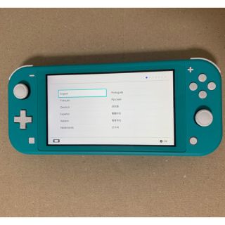 ニンテンドースイッチ(Nintendo Switch)のNintendo Switch Lite [ターコイズ] あつ森付き　値下げ！！(家庭用ゲーム機本体)