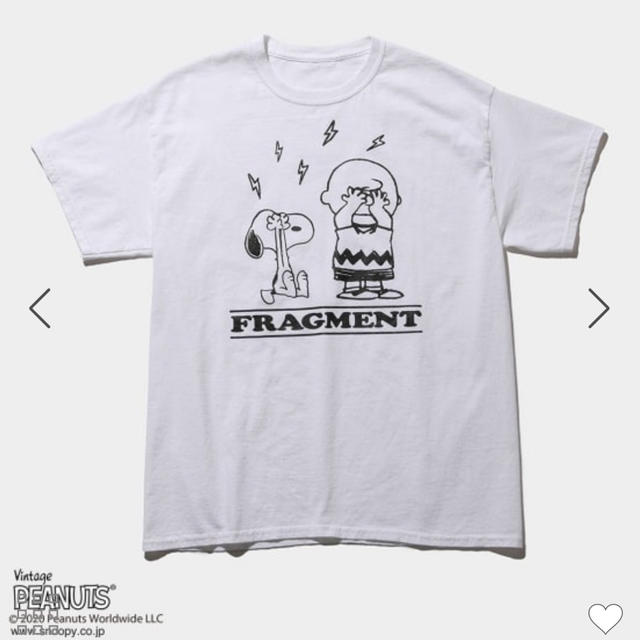 FRAGMENT(フラグメント)のFRAGMENT PEANUTS TEE ホワイト L THE CONVENI メンズのトップス(Tシャツ/カットソー(半袖/袖なし))の商品写真