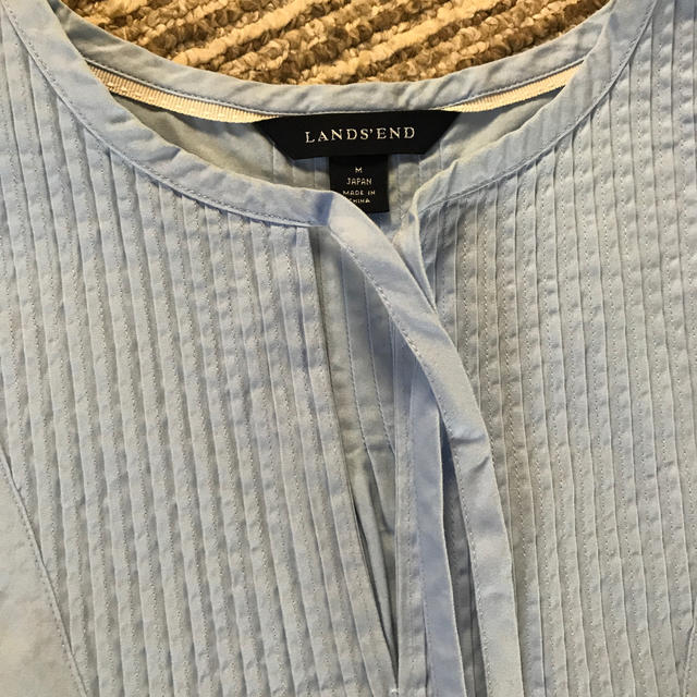 LANDS’END(ランズエンド)のランズエンド  7分袖ピンタックブラウス　 レディースのトップス(シャツ/ブラウス(長袖/七分))の商品写真