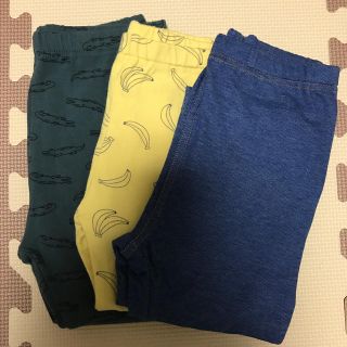 ユニクロ(UNIQLO)のユニクロ7分丈レギンス3枚セット　110cm(パンツ/スパッツ)