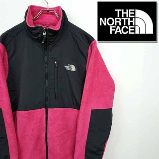 ザノースフェイス(THE NORTH FACE)の【古着】ノースフェイス フリースジャケット ピンク レディース L(トレーナー/スウェット)