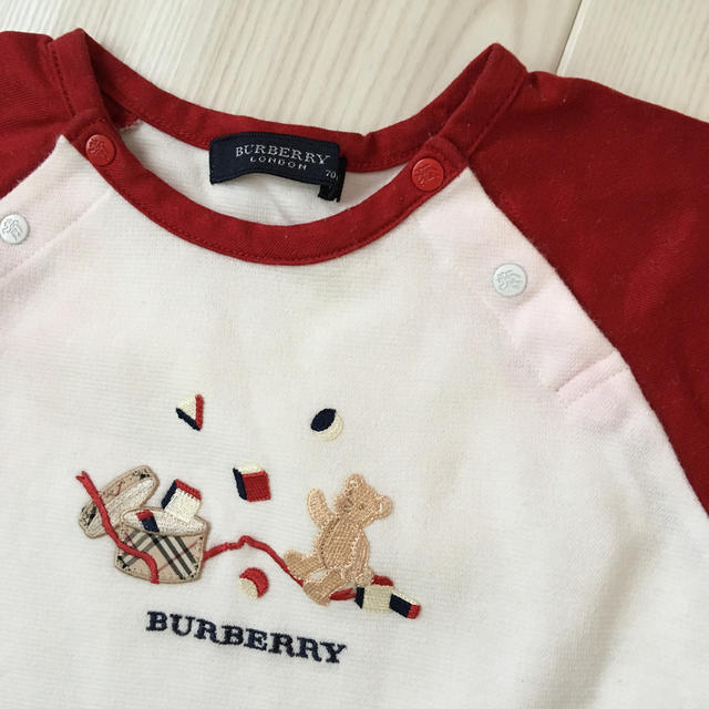 BURBERRY(バーバリー)のベビー 70㎝ 半袖 ロンパース BURBERY キッズ/ベビー/マタニティのベビー服(~85cm)(ロンパース)の商品写真