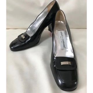 ドルチェアンドガッバーナ(DOLCE&GABBANA)のドルチェ&ガッバーナ★レザー パンプス ヒール(35)(ハイヒール/パンプス)