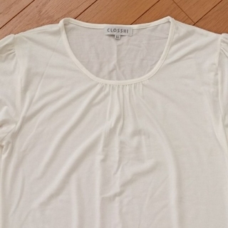 シマムラ(しまむら)の7分袖 白Tシャツ(LL)(Tシャツ(長袖/七分))