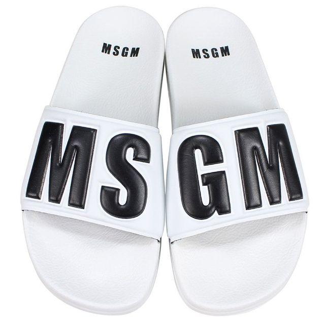 MSGM(エムエスジイエム)のMSGM レディース シャワーサンダル WHT38 レディースの靴/シューズ(サンダル)の商品写真