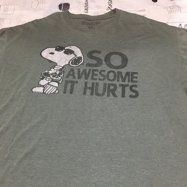 PEANUTS(ピーナッツ)の【レア】US古着 XXL PEANUTS SNOOPY Tシャツ メンズのトップス(Tシャツ/カットソー(半袖/袖なし))の商品写真