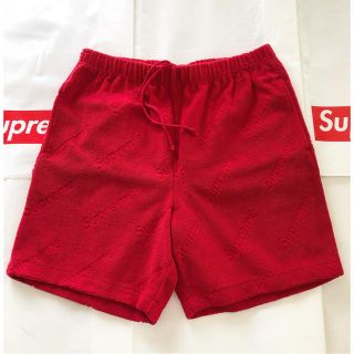 シュプリーム(Supreme)のterry jacquard logo short(ショートパンツ)