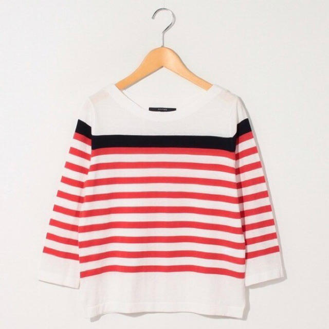 MACPHEE(マカフィー)の【新品】MACPHEE BASIC COTTON ボートネックプルオーバー レディースのトップス(ニット/セーター)の商品写真