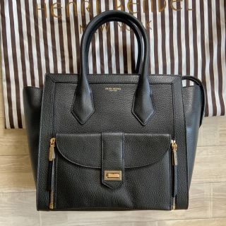 ヘンリベンデル(Henri Bendel)の新品未使用 ヘンリベンデル ハンドバッグ 黒 ブラック レザー(トートバッグ)