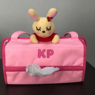 ニットプランナー(KP)のKP みみちゃんティッシュボックスケース&タオルハンカチ(ティッシュボックス)