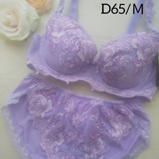 Sakura 桜　ブラジャー&ショーツセット《D65/パープル》(ブラ&ショーツセット)