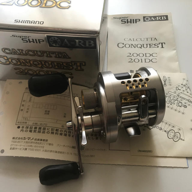 シマノ カルカッタコンクエスト 200DC 右巻き 美品 - リール