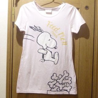 ピーナッツ(PEANUTS)のピーナッツ　スヌーピーのＴシャツ　サイズＭ　[430](Tシャツ(半袖/袖なし))