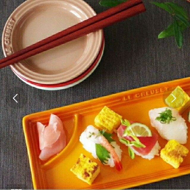 LE CREUSET - サカナ・プレート (2皿)🍒チェリーレッドの通販 by LE CREUSET - サカナ・プレート (2皿)🍒チェリーレッドの通販 by