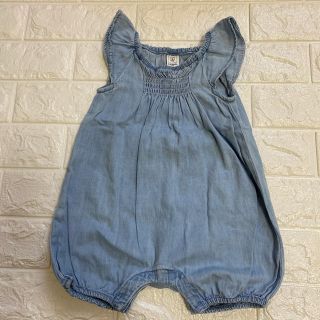 ベビーギャップ(babyGAP)のデニムカバーオール　　70㌢(ロンパース)